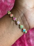 Rainbow Heart Bracelet